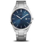 Gent's Bering Ultra Slim Blue Titanium Watch image