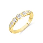 Graduated Round Brilliant Cut Diamond Ring image
