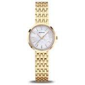 Ladies' Bering Titanium Mother of Pearl Polished Gold Watch image