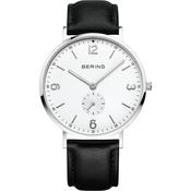 Gent's Bering Silver Classic Strap Watch image