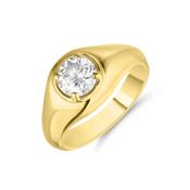 9ct Gold 1.10ct Round Brilliant Cut Solitaire Ring image
