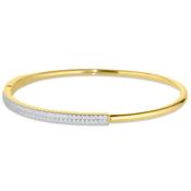 Gold Pavé CZ Bangle image
