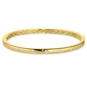 Gold CZ Station Bangle image