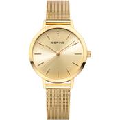 Ladies' Bering Classic Round Polished Gold Watch image