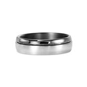 Gent's 9ct White Gold &amp; Tantalum Wedding Band