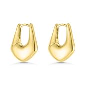 Gold Soft Kite Hoop Earrings image