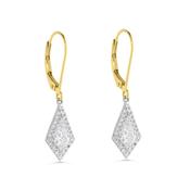 18ct Gold Kite Cut Diamond Drops