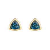 9ct Gold London Blue Topaz Studs image
