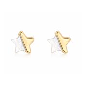 9ct Gold Mother of Pearl Star Studs image