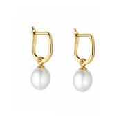 9ct Gold Pearl Drop Earrings image