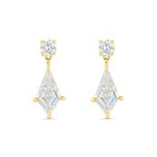 9ct Kite Cut Diamond Duo Drops image