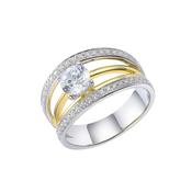 9ct Solitaire Split Band Ring image