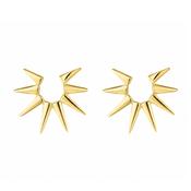 9ct Spike Circle Stud Earrings image