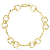 9ct Yellow Gold Bridle Style Link Bracelet image