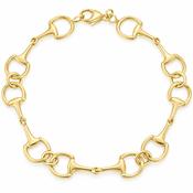 9ct Yellow Gold Bridle Style Link Bracelet image