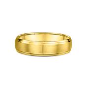 9ct Yellow Gold Brushed &amp; Polished Wedding Band image