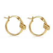 9ct Yellow Gold Double Knot Earrings image