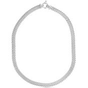 Silver Woven Link Necklace image
