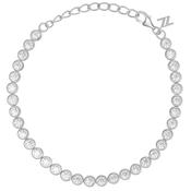 Silver Bezel Set Tennis Bracelet