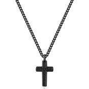 Blackened Stainless Steel Cross Pendant image