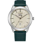 Gent's Citizen Corso Ivory Dial Leather Strap Watch