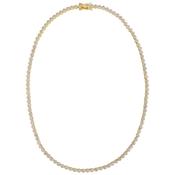 Gold Bezel Set Tennis Necklace image