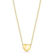 Gold Bubble Heart Necklace