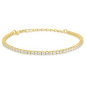Gold Claw Set Tennis Bracelet