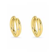 Gold Duo Diamond Hoops