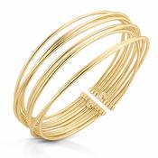 Gold Multi Strand Cuff Bangle image