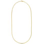 Gold Rectangular Link Necklace