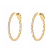 Gold Sparkle Hoops