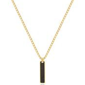Gold Stainless Steel CZ Pendant image