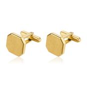 Gold Stainless Steel Octagonal Cufflinks image