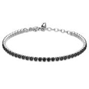 Stainless Steel Black CZ Tennis Bracelet image