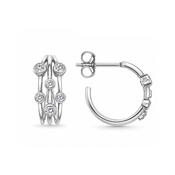 Sterling Silver Topaz Statement Earrings image