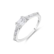 18ct East-West Baguette Cut Diamond Ring image