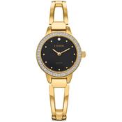 Ladies' Citizen Gold Quartz Crystal Bracelet