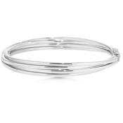 Sterling Silver Ridge Bangle