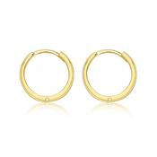 9ct Yellow Gold Classic 10mm Hoops image