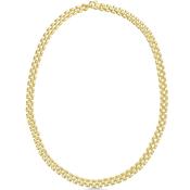 Yellow Gold Flat Link Necklace