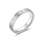 18ct White Gold 3.5mm Diamond Band image