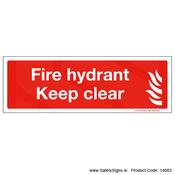 Fire Hydrant Keep Clear - 14083 image