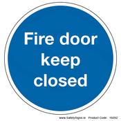 Fire Door Keep Closed (Circular) - 16092 image