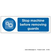 Stop Machine before Removing Guards - 16186 image
