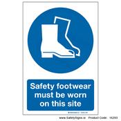 Safety Footwear must be Worn - 16293