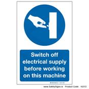 Switch Off Electrical Supply - 16372