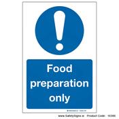 Food Preparation Only - 16386