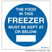 Freezer Temperature - 16431