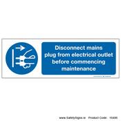 Disconnect Mains Plug - 16486